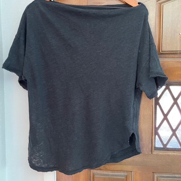Free People Tops - Free People black short sleeve tee shirt